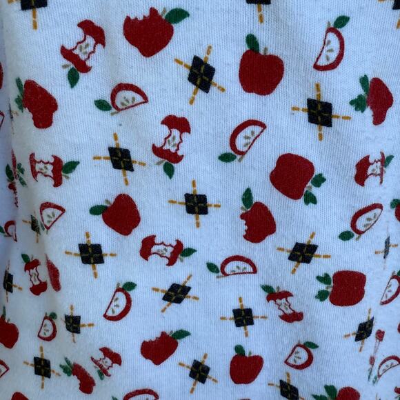 VINTAGE 90S Countryside classics back to school apple long sleeve turtleneck 2X - Picture 5 of 7